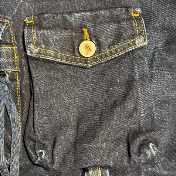 The Attico Fern Dark Blue Denim Long Pants Size 27 - Picture 10 of 13